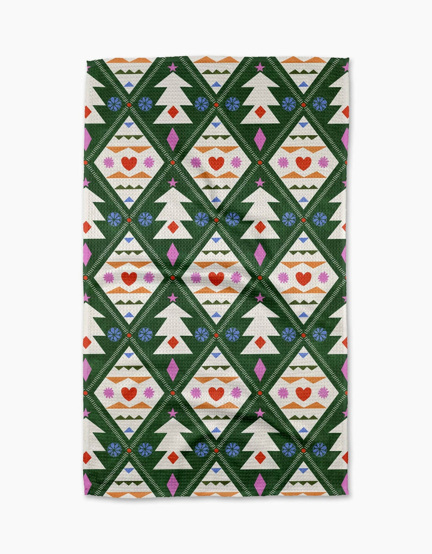 Geometry - Nordic Christmas Tea Towel