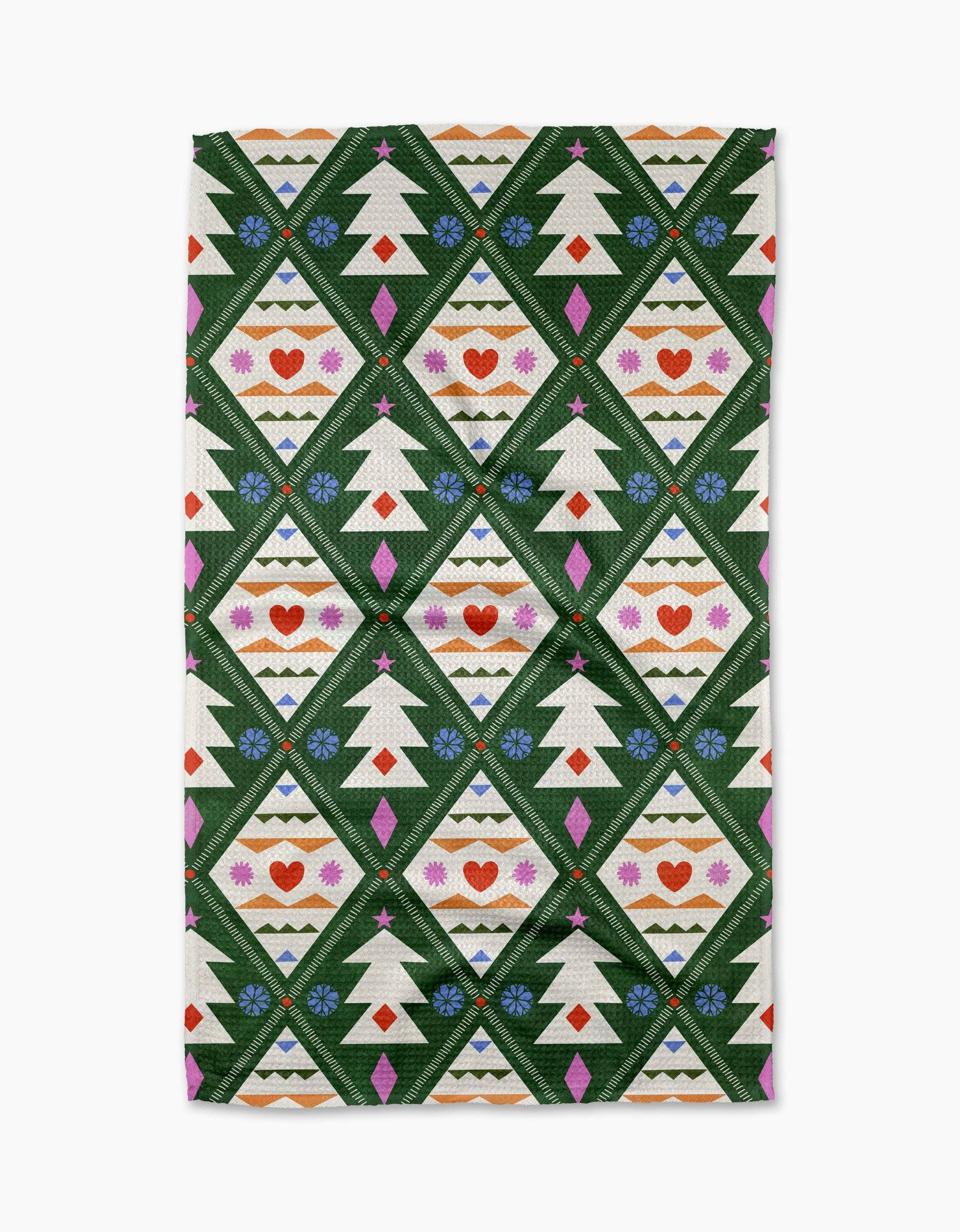 Geometry - Nordic Christmas Tea Towel