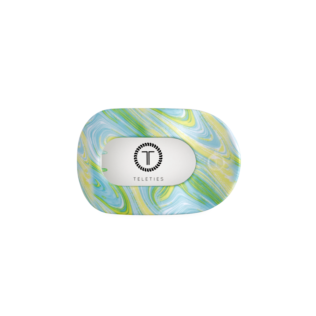 TELETIES - By the Sea Shore | Small | Flat Round Hair Clip