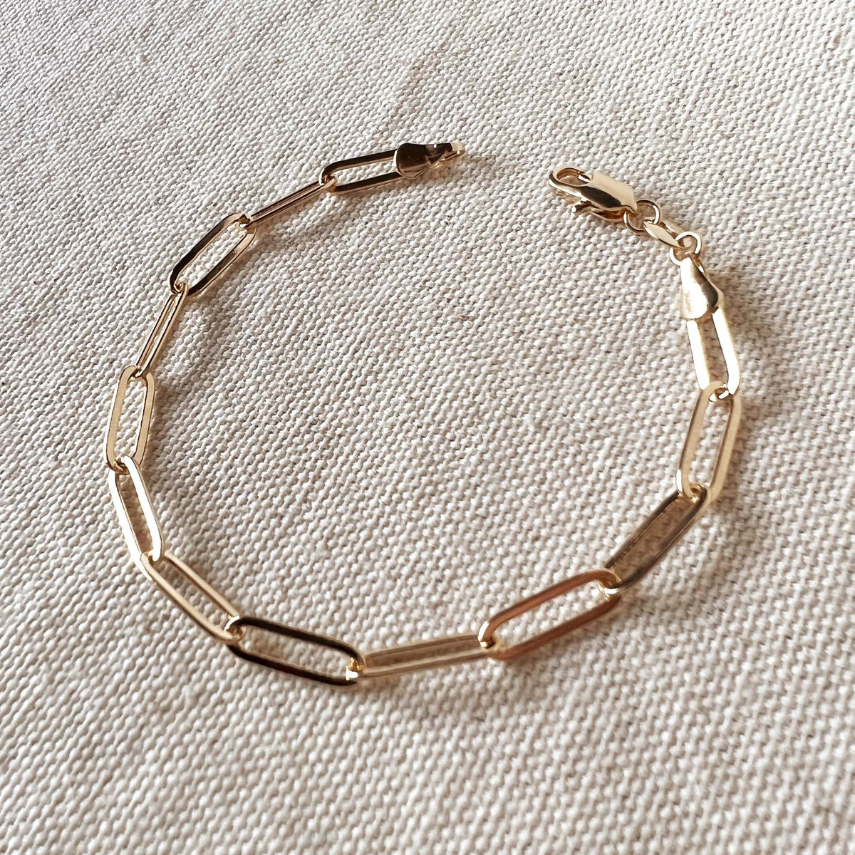 GoldFi - 18k Gold Filled Classic Paperclip Bracelet