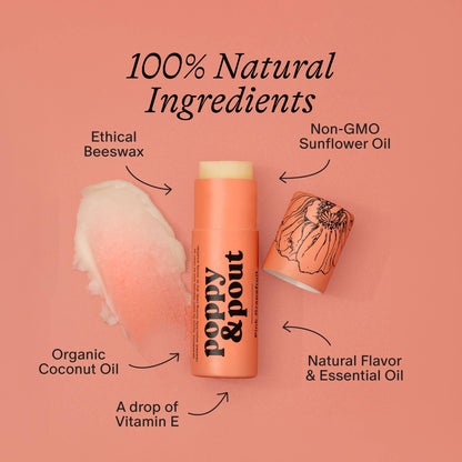 Poppy &amp; Pout - Lip Balm, Pink Grapefruit