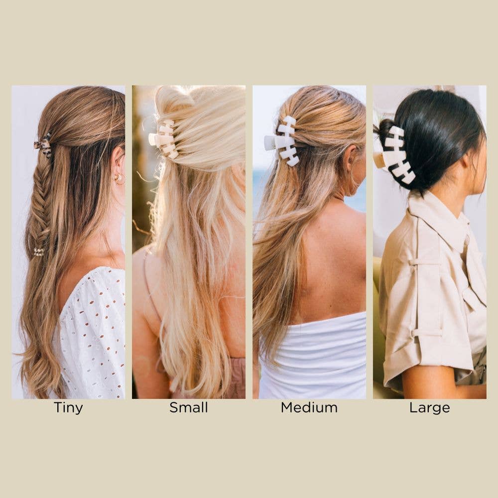 TELETIES - Classic Hair Clip | Tiny | Summer Sky