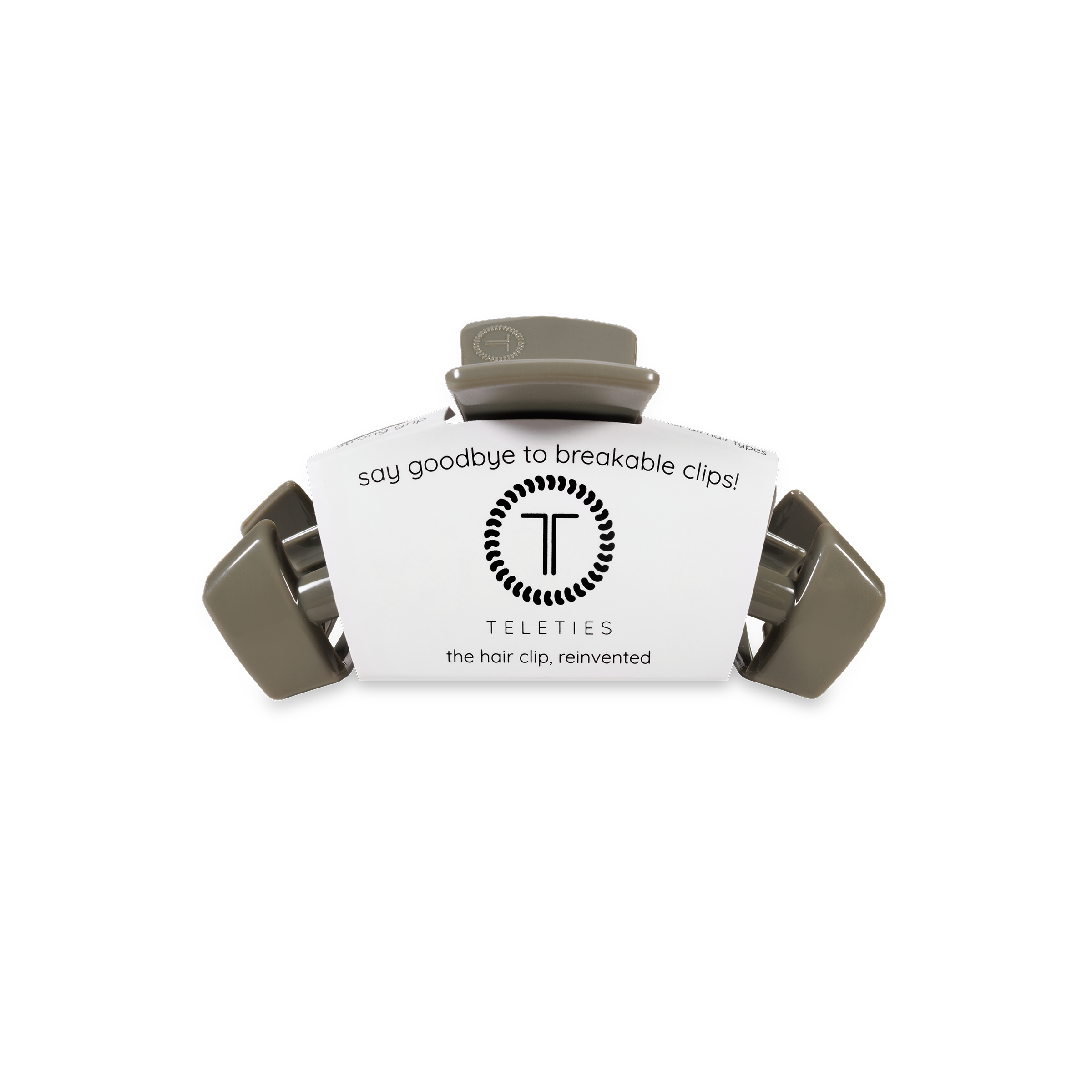 TELETIES - Classic Hair Clip | Tiny | Sage It Ain&