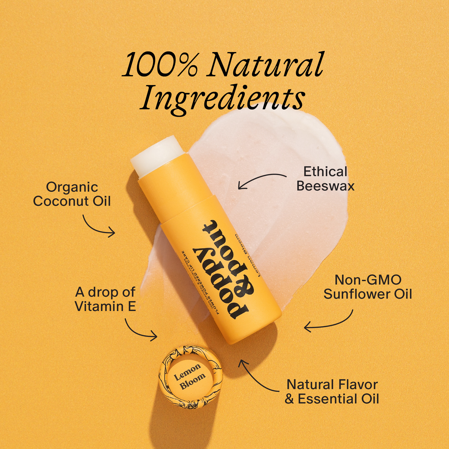 Poppy &amp; Pout - Lip Balm, Lemon Bloom