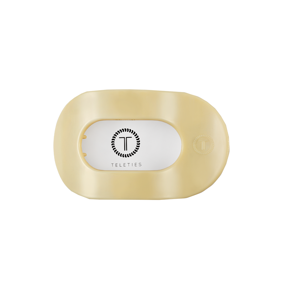 Flat Round Hair Clip | Small | Butter Yellow