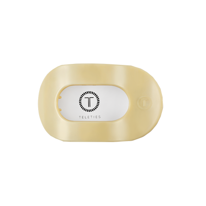 Flat Round Hair Clip | Small | Butter Yellow
