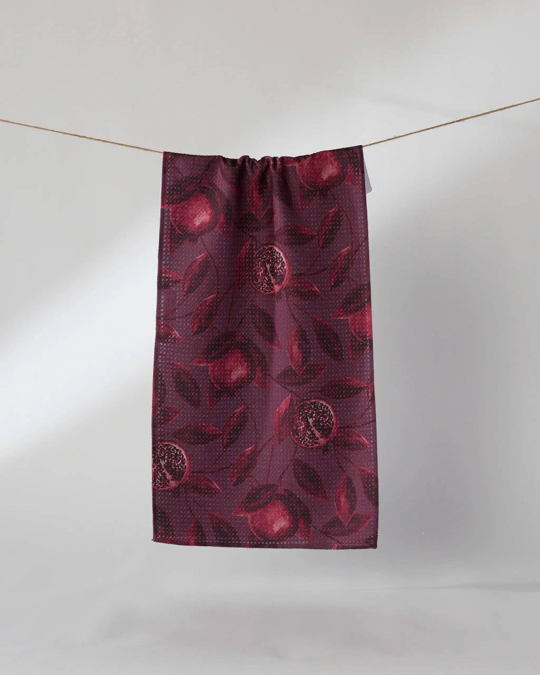 Geometry - Rich Garnet Mini Towel