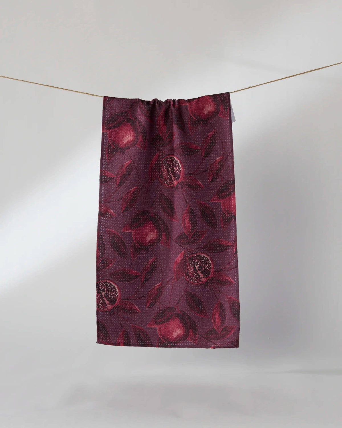 Geometry - Rich Garnet Mini Towel