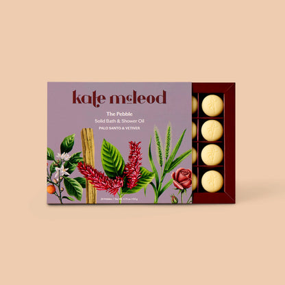 Kate McLeod - Palo Santo &amp; Vetiver Pebble | Bath &amp; Shower Oil
