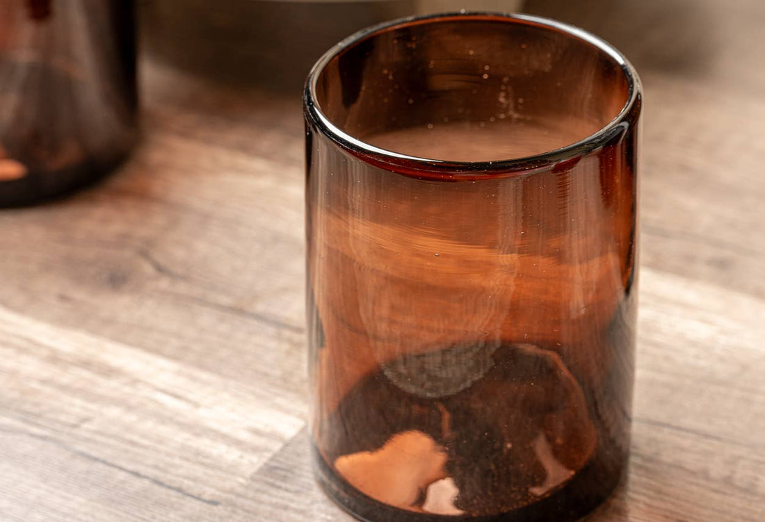 Handblown Mexican DOF Glass - Tamarind