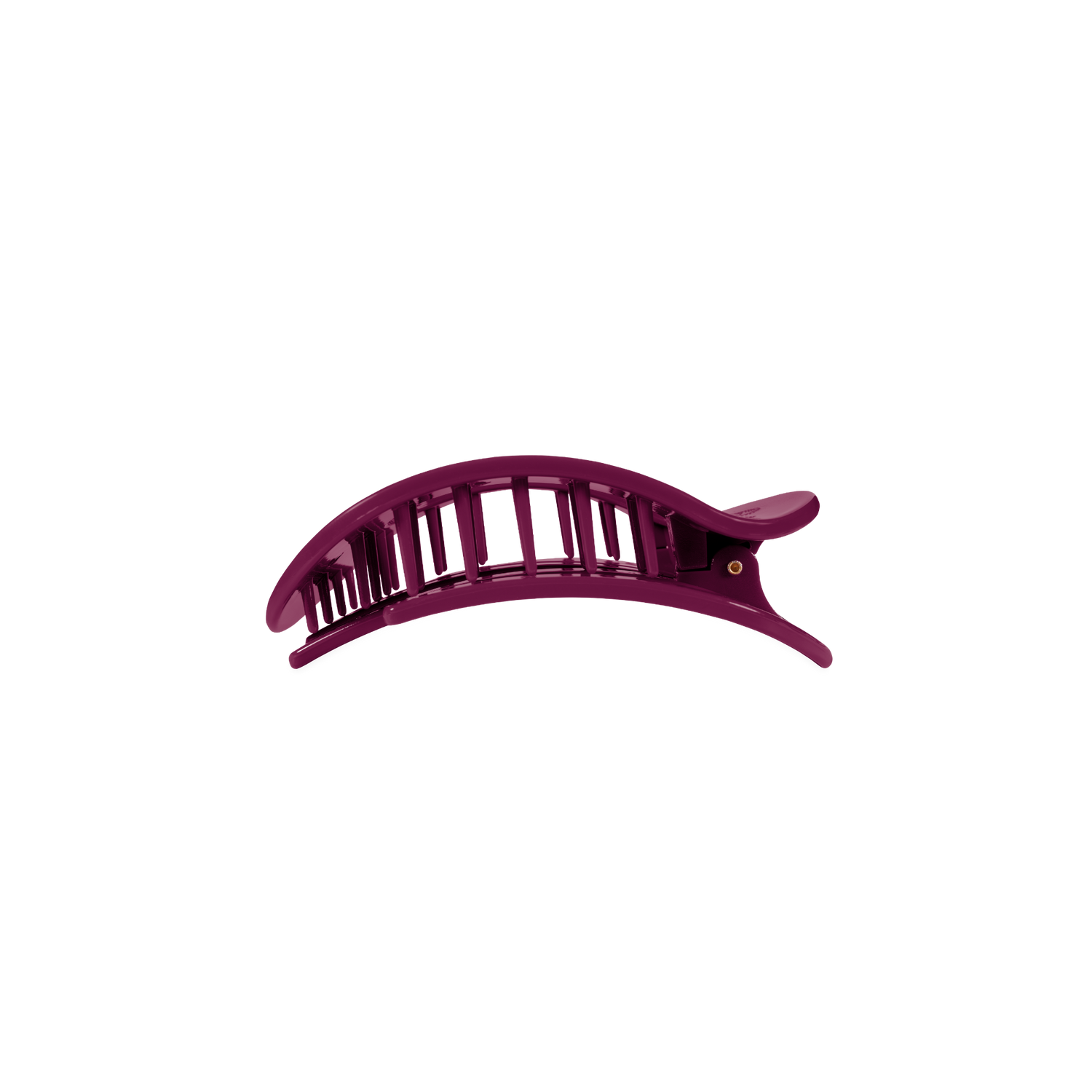 TELETIES - Mulberry Small Flat Round Hair Clip