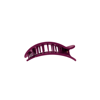 TELETIES - Mulberry Small Flat Round Hair Clip