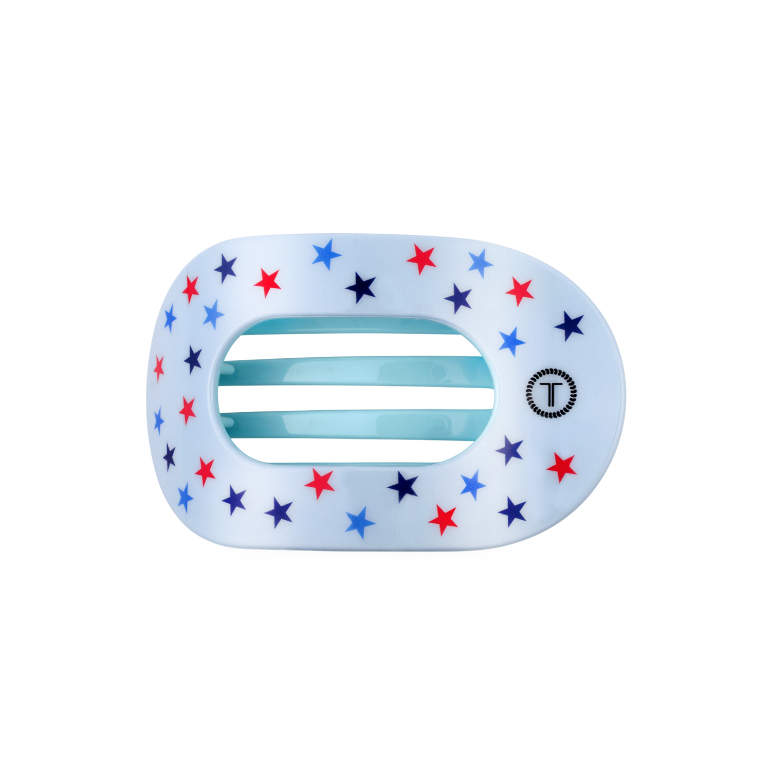 TELETIES - Flat Round Hair Clip | Medium | United We Sparkle