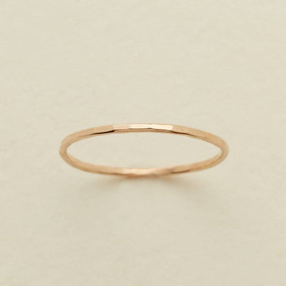 Hammered Stacking Ring