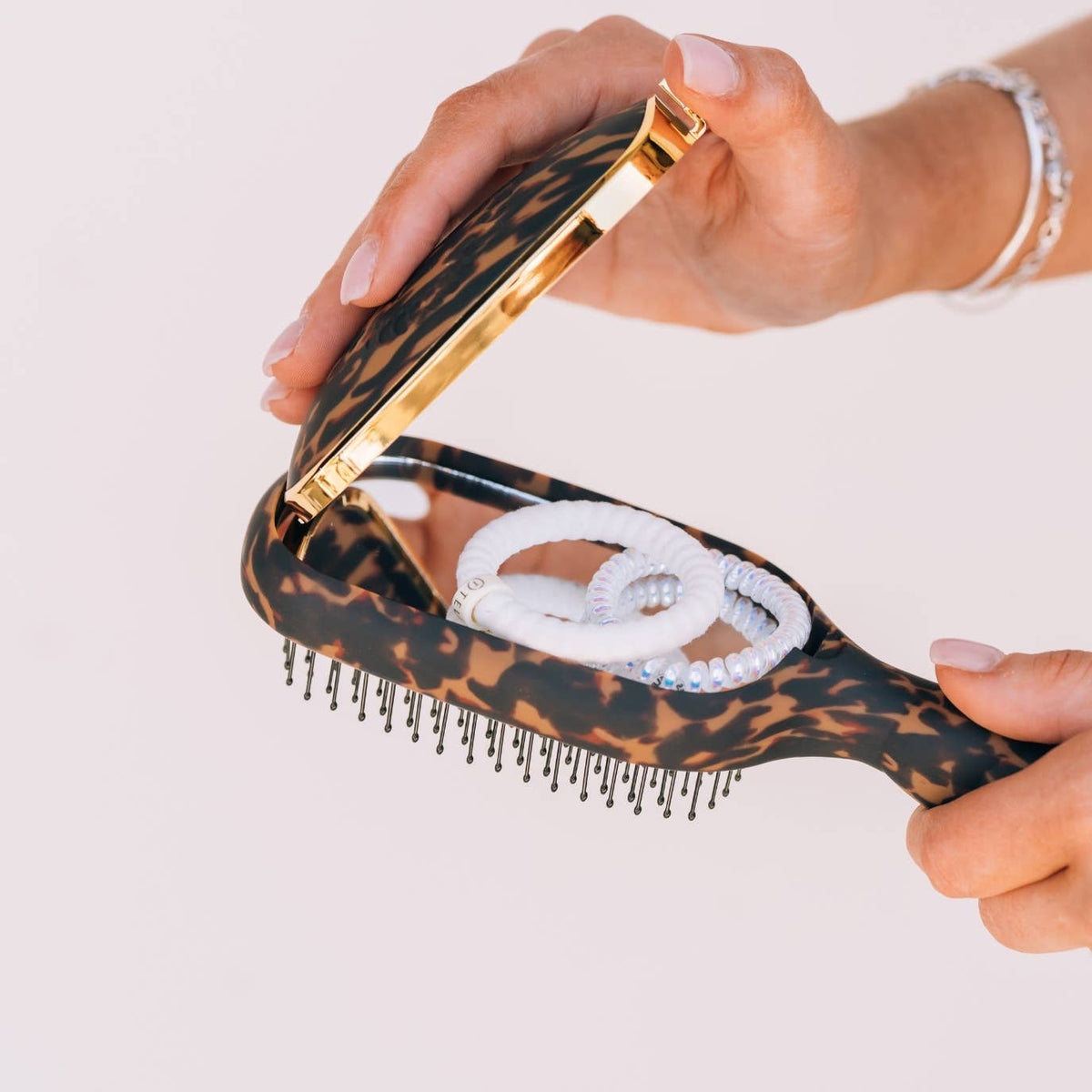 TELETIES - Detangler Brush |Tortoise| Thick