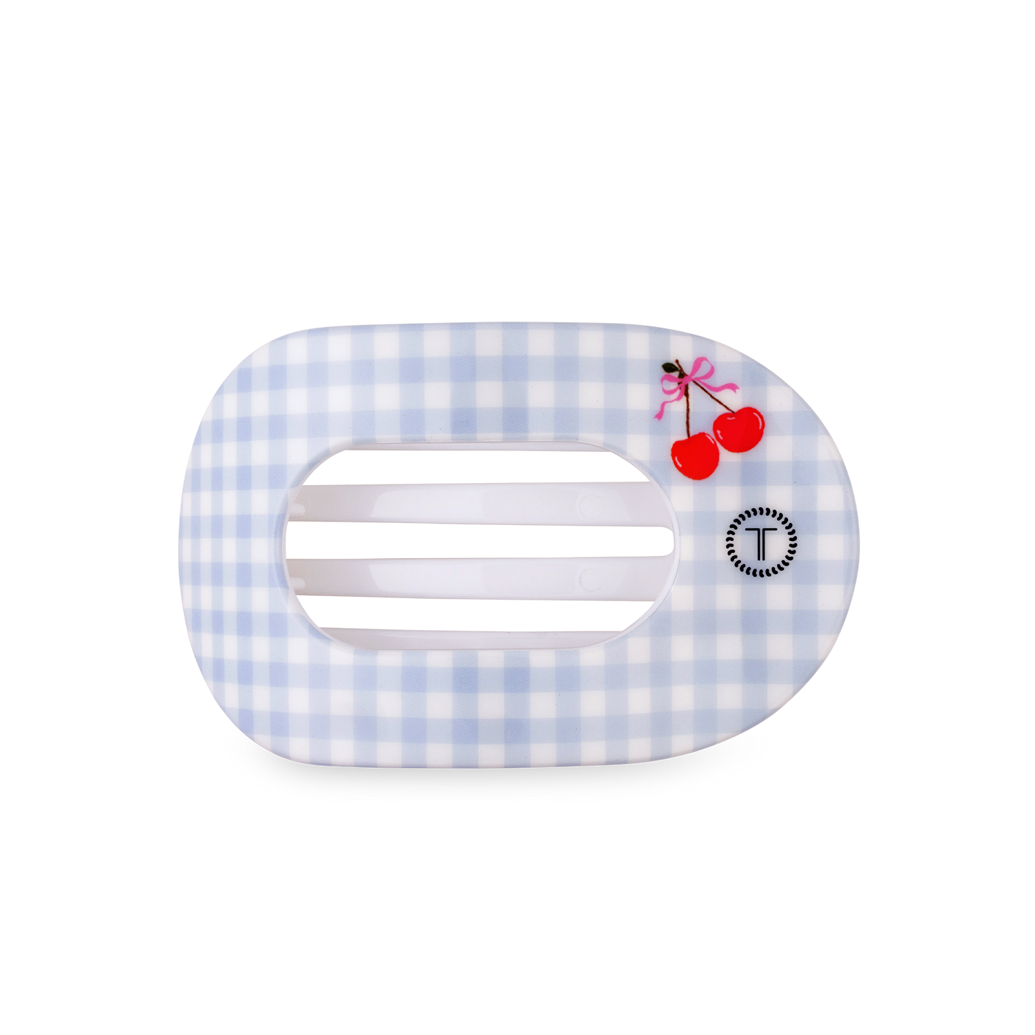 TELETIES - Flat Round Hair Clip | Medium | Basket of Cherries