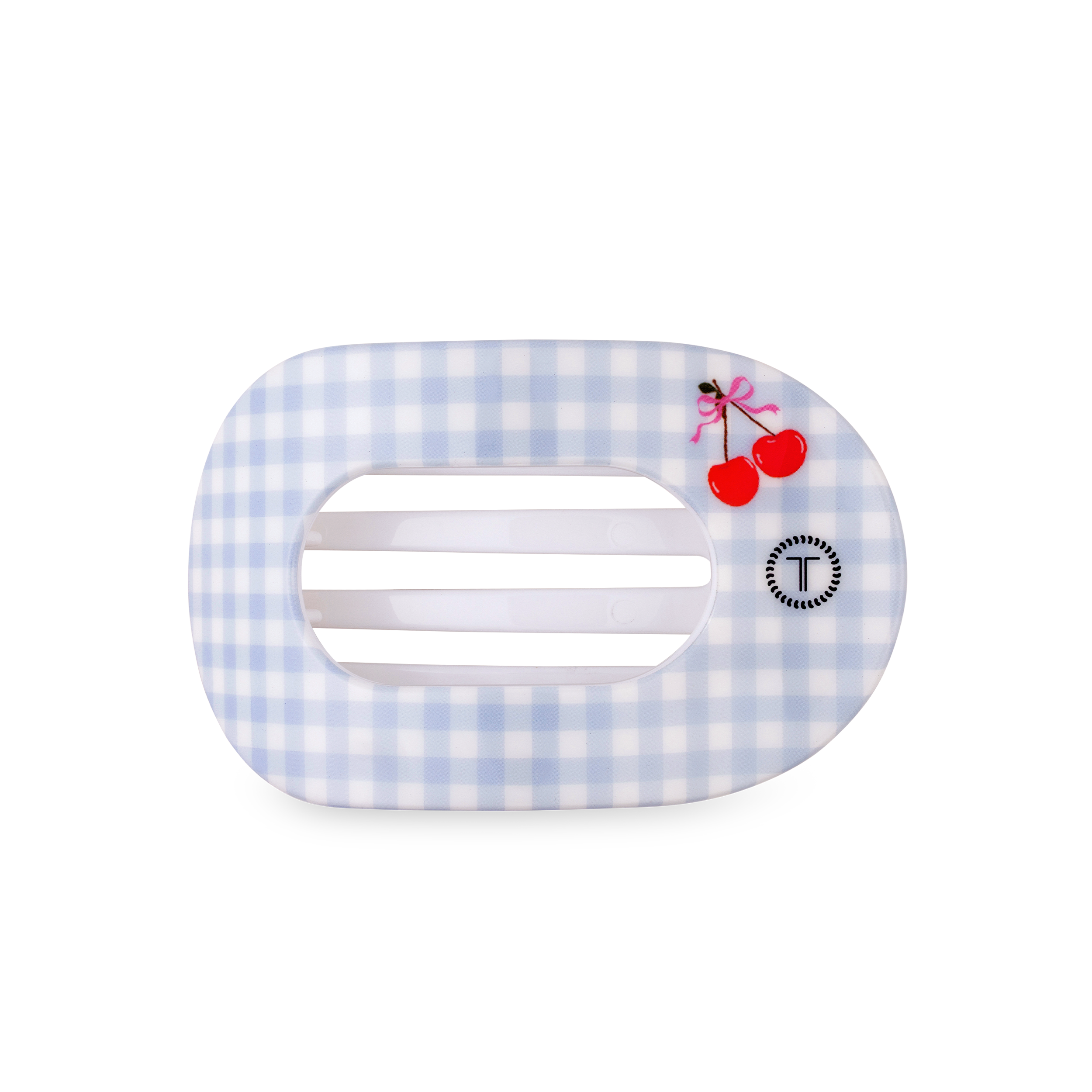 TELETIES - Flat Round Hair Clip | Medium | Basket of Cherries