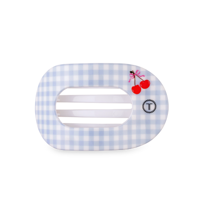 TELETIES - Flat Round Hair Clip | Medium | Basket of Cherries