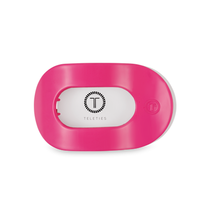 TELETIES - Flat Round Hair Clip | Medium | Tropical Punch
