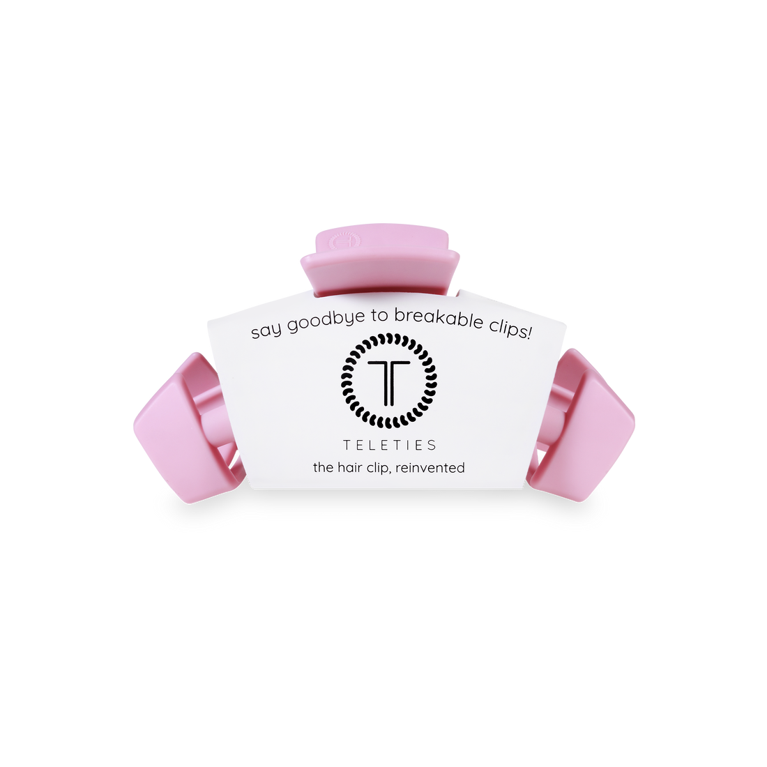 TELETIES - Classic Hair Clip | Small | Merry Pinkmas