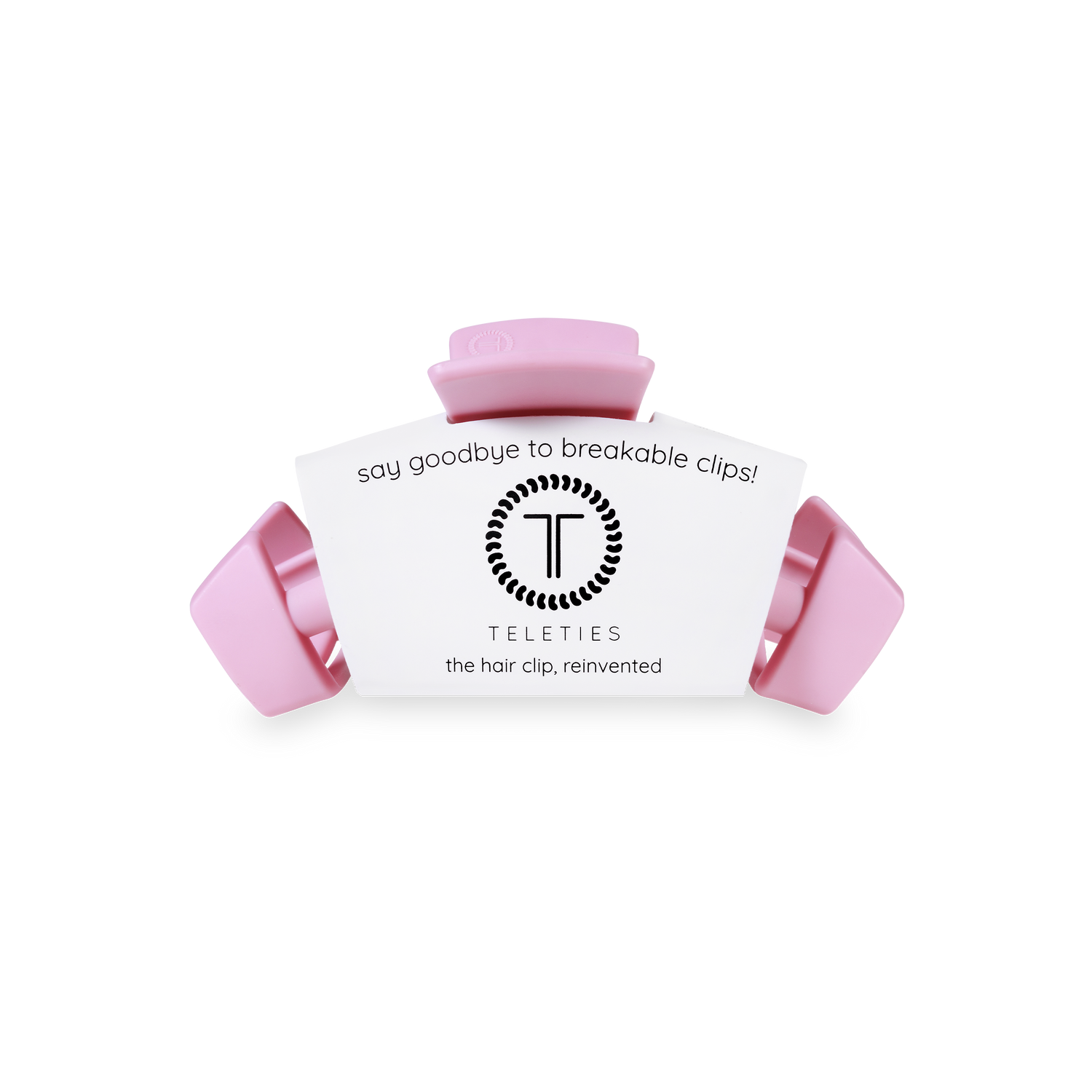 TELETIES - Classic Hair Clip | Small | Merry Pinkmas