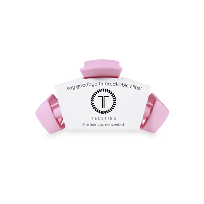 TELETIES - Classic Hair Clip | Small | Merry Pinkmas