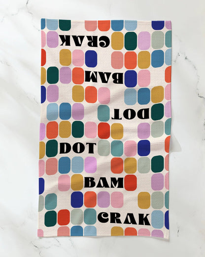 Geometry - Tile Talk Tea Towel