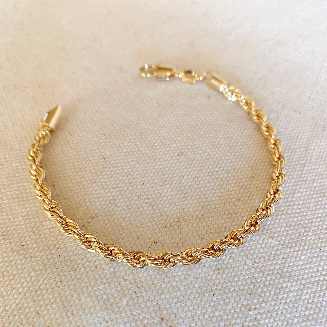 GoldFi - 18k Gold Filled 4mm Rope Bracelet