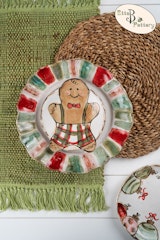 Ginger Bread Dish-Red