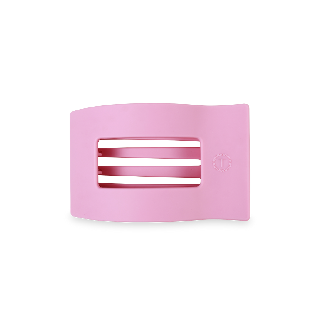 TELETIES - Flat Rectangle Hair Clip | Small | Merry Pinkmas