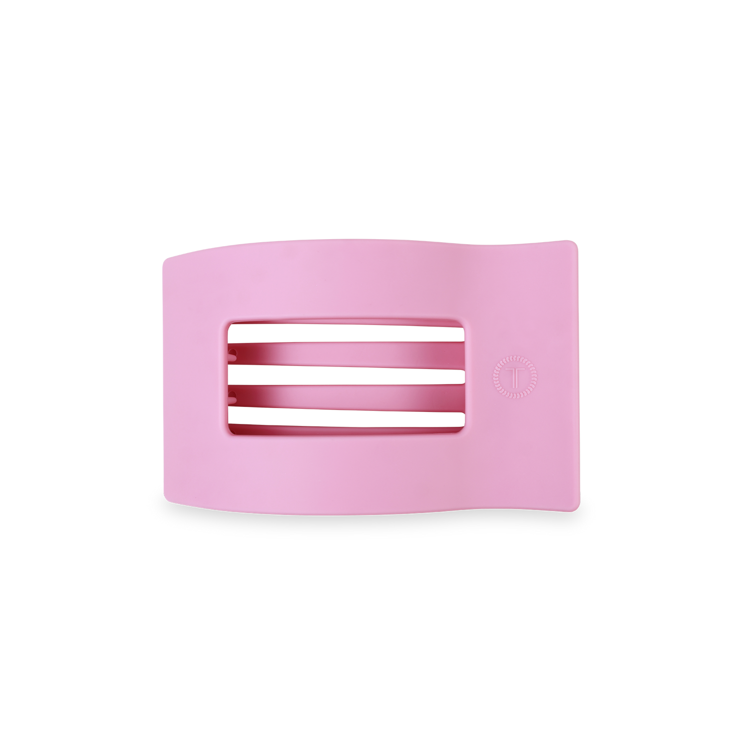 TELETIES - Flat Rectangle Hair Clip | Small | Merry Pinkmas