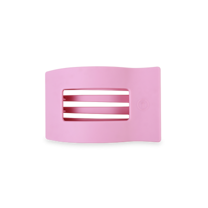 TELETIES - Flat Rectangle Hair Clip | Small | Merry Pinkmas