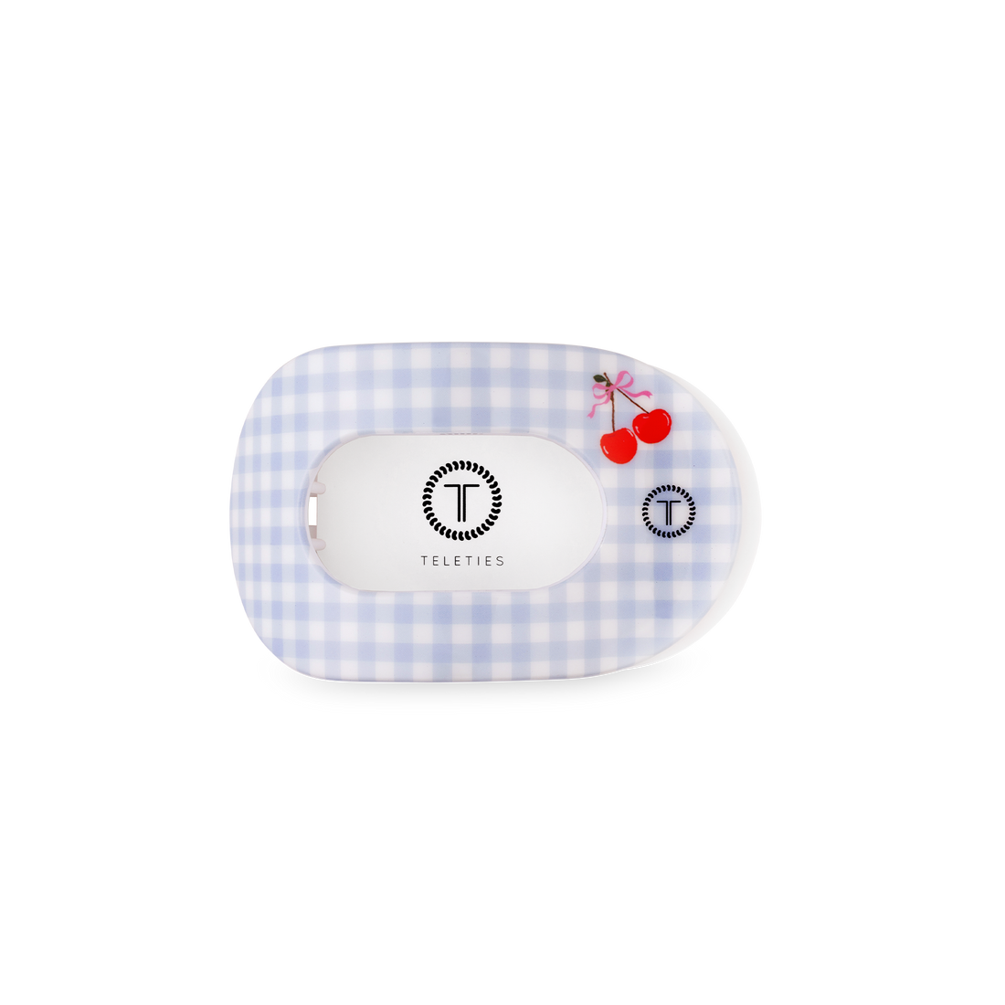 TELETIES - Flat Round Hair Clip | Small | Basket of Cherries