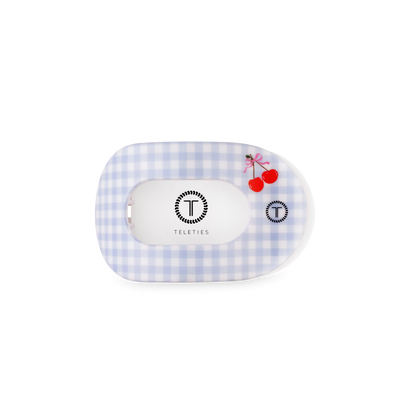 TELETIES - Flat Round Hair Clip | Small | Basket of Cherries
