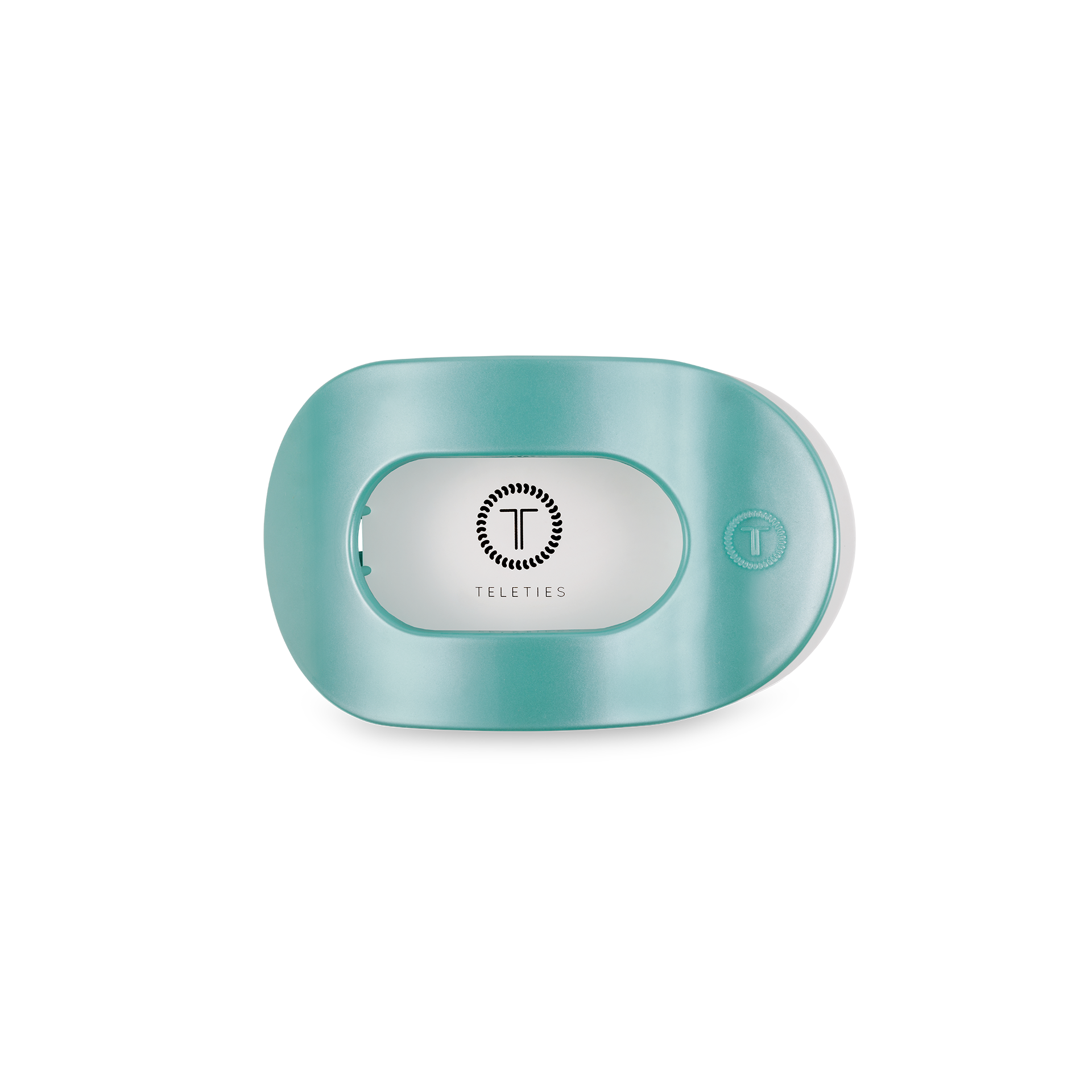 Round Flat Hair Clip | Small | Totally Turquoise