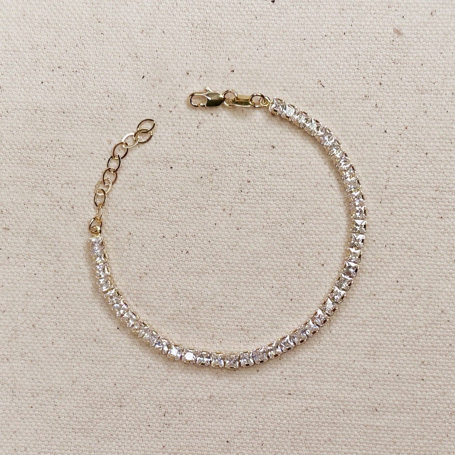 GoldFi - 18k Gold Filled 3mm CZ Tennis Bracelet