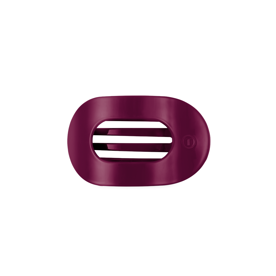 TELETIES - Mulberry Small Flat Round Hair Clip