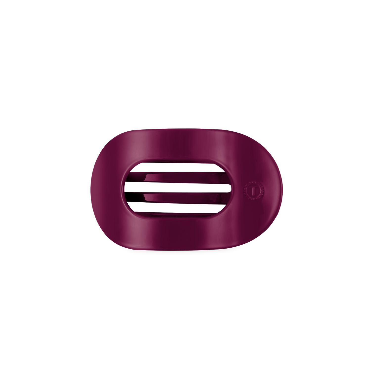TELETIES - Mulberry Small Flat Round Hair Clip