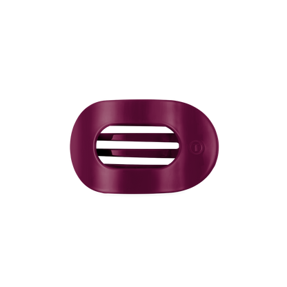 TELETIES - Mulberry Small Flat Round Hair Clip