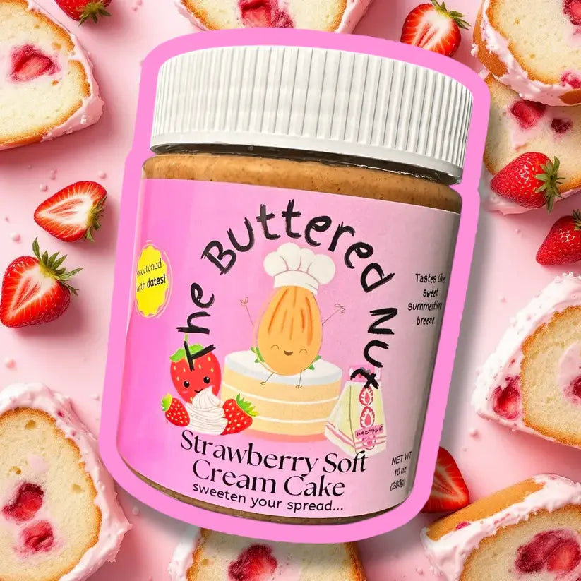 The Buttered Nut - Strawberry Soft Cream Cake Nut Butter