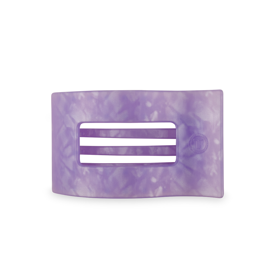 TELETIES - Flat Rectangle Hair Clip | Medium | Lavender Mist