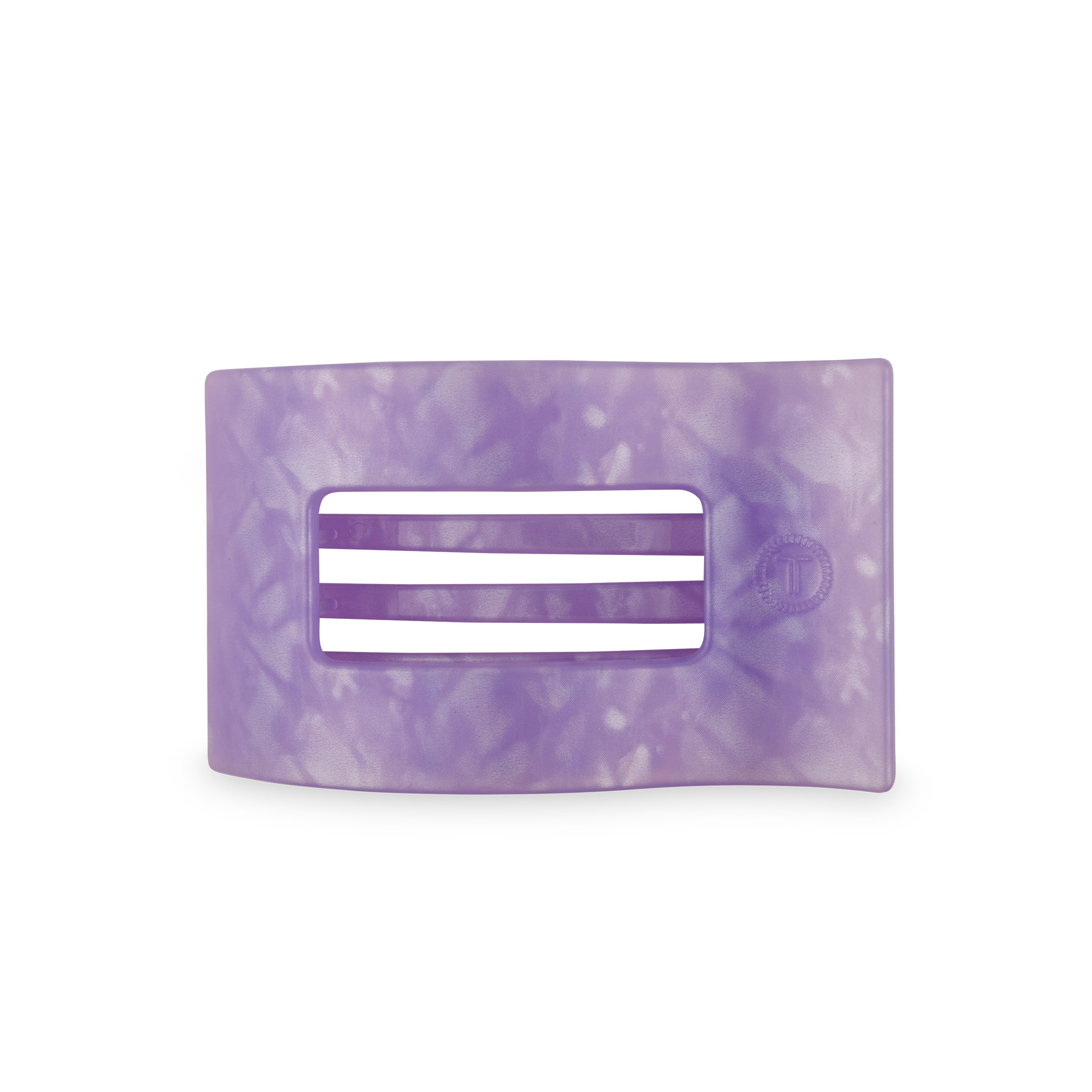 TELETIES - Flat Rectangle Hair Clip | Medium | Lavender Mist