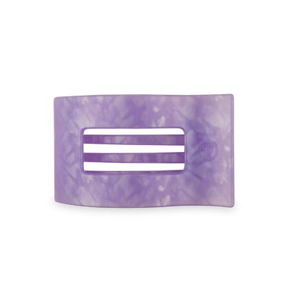 TELETIES - Flat Rectangle Hair Clip | Medium | Lavender Mist