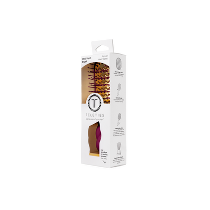 TELETIES - Mini Vented Hair Brush - Mulberry