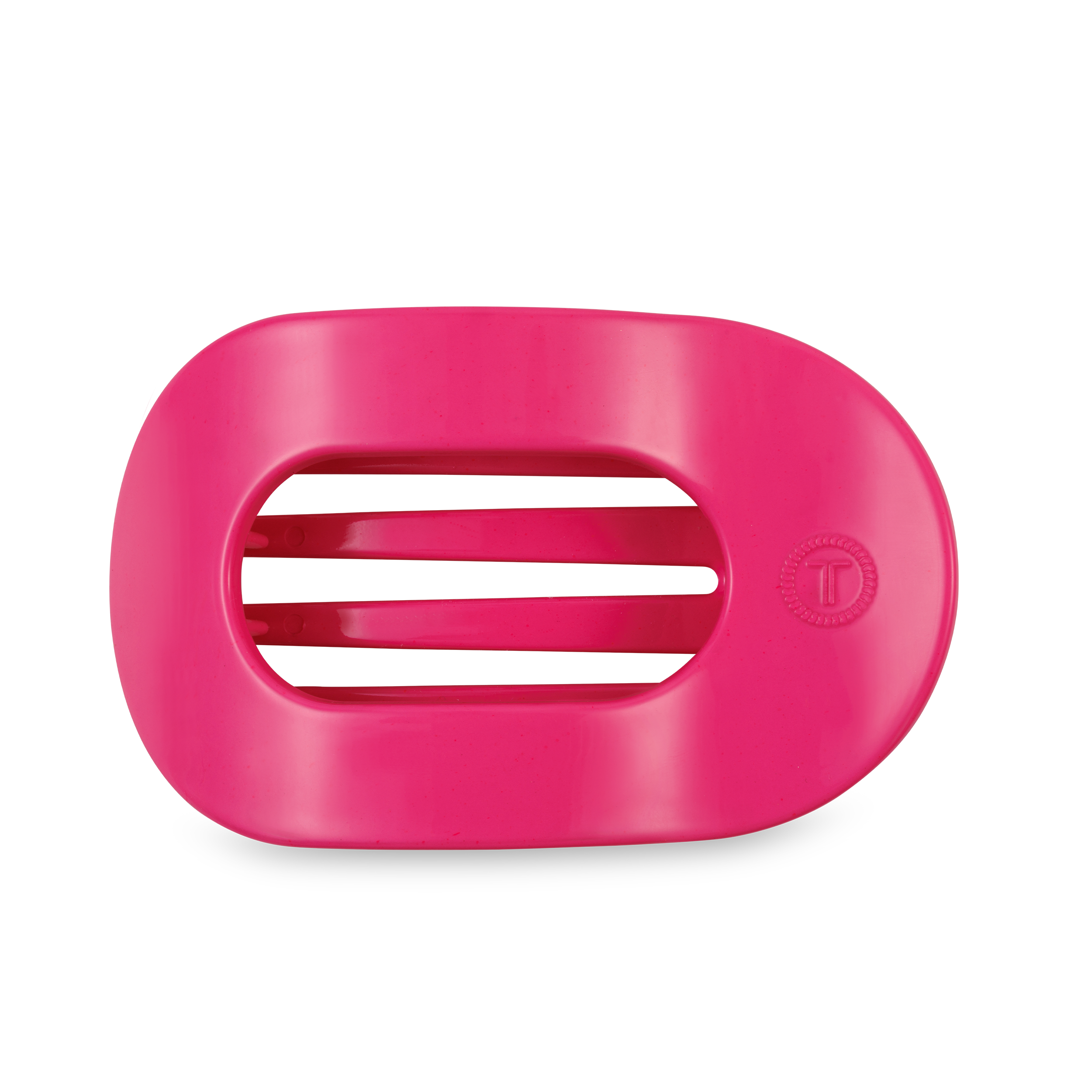 TELETIES - Flat Round Hair Clip | Large | Tropical Punch