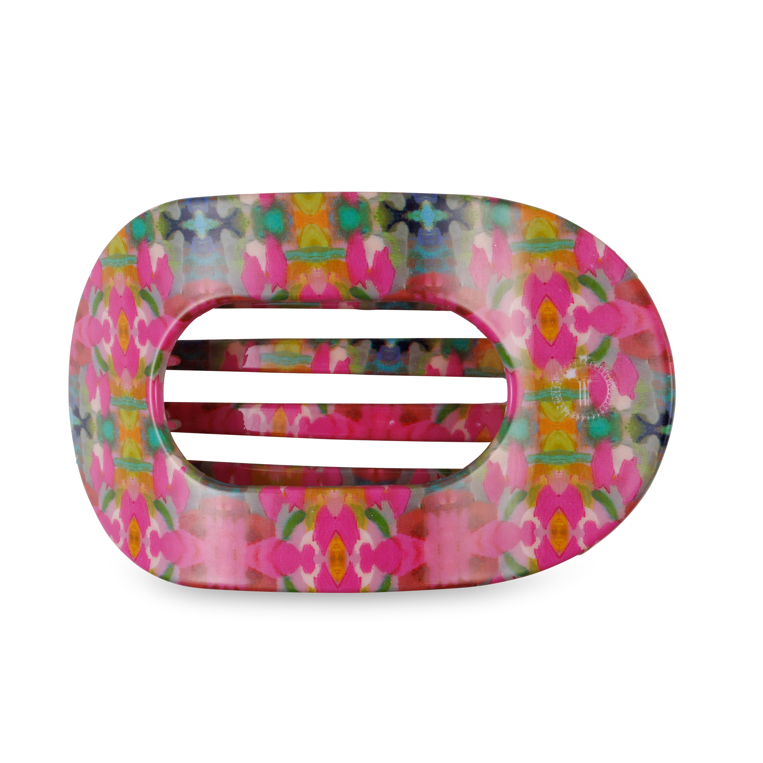 Fuchsia Dream | Large | Flat Round Hair Clip