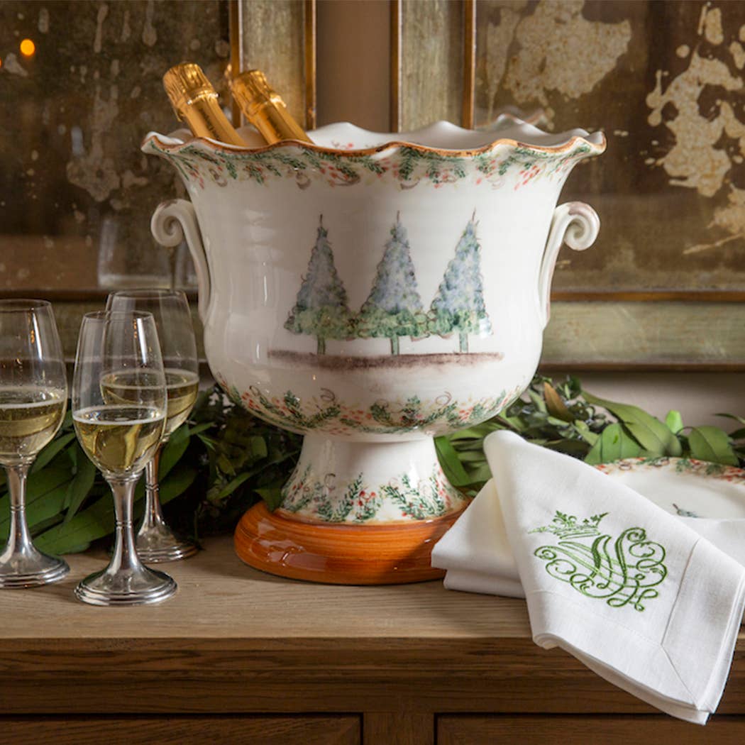 Natale Footed Cachepot