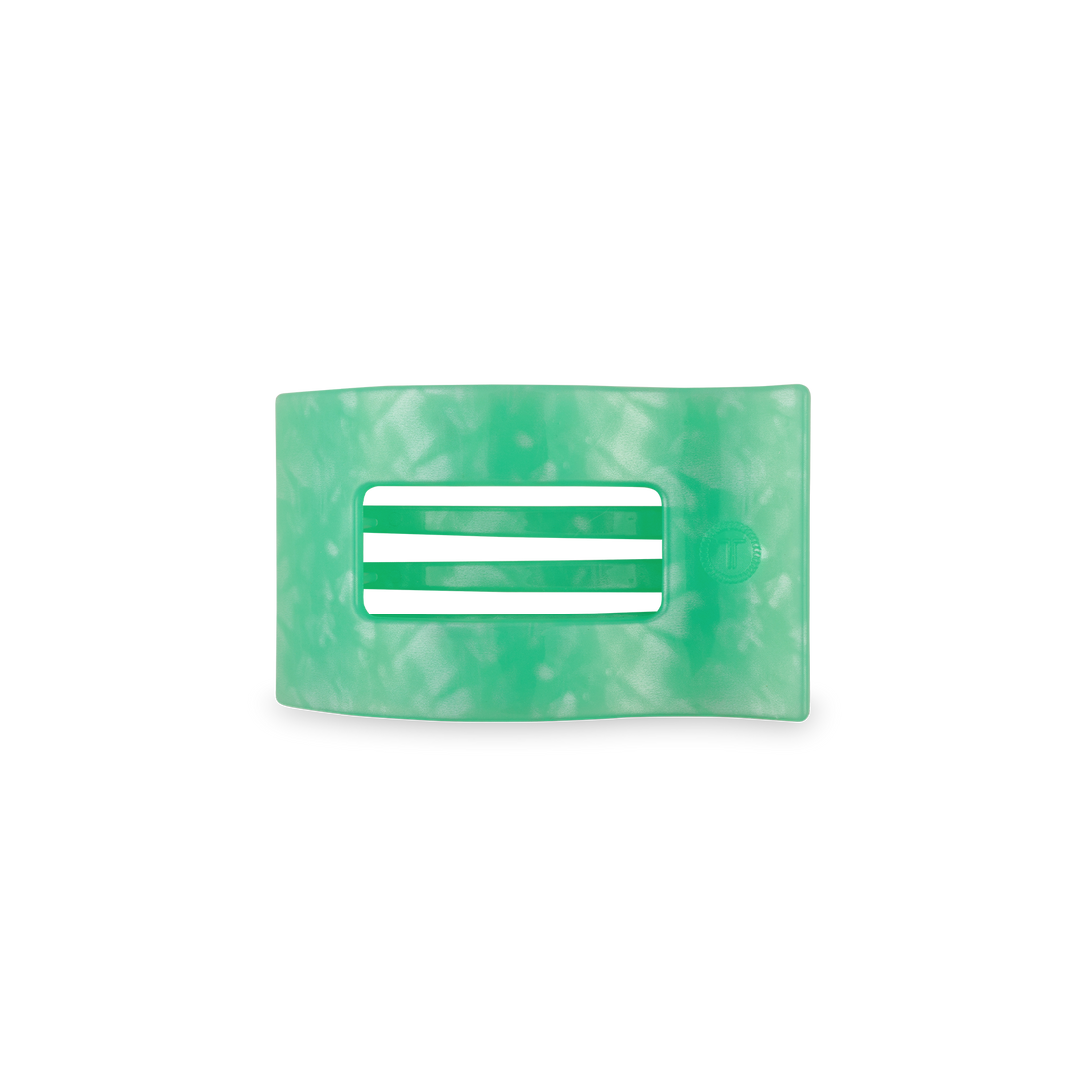 TELETIES - Flat Rectangle Hair Clip | Small | Spring Splash