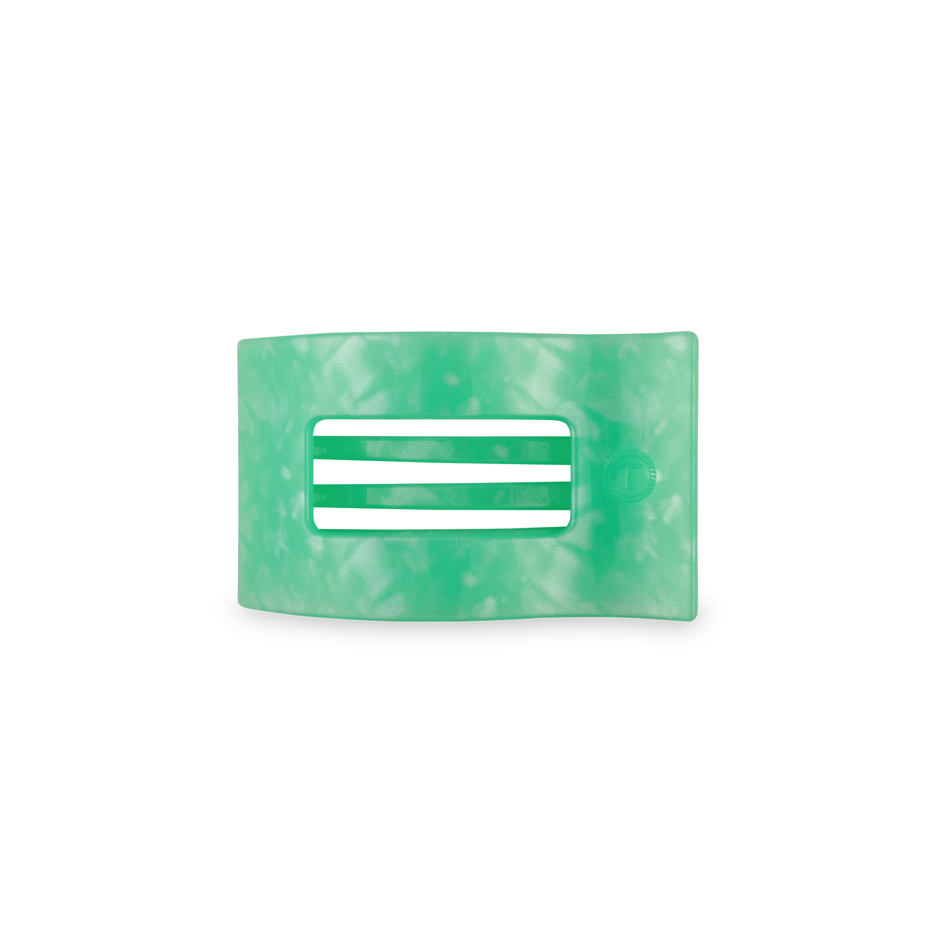 TELETIES - Flat Rectangle Hair Clip | Small | Spring Splash