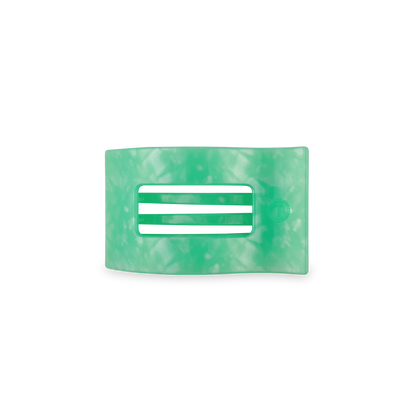 TELETIES - Flat Rectangle Hair Clip | Small | Spring Splash